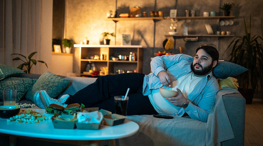 man watching tv show miodrag ignjatovic